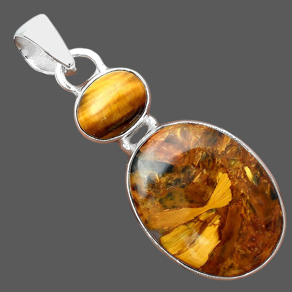 Pietersite - Namibia & Tiger Eye Pendant P-1098 SDP155973