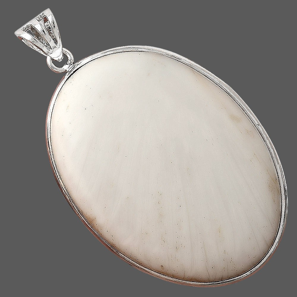 Natural White Scolecite Pendant P-1001 SDP155984