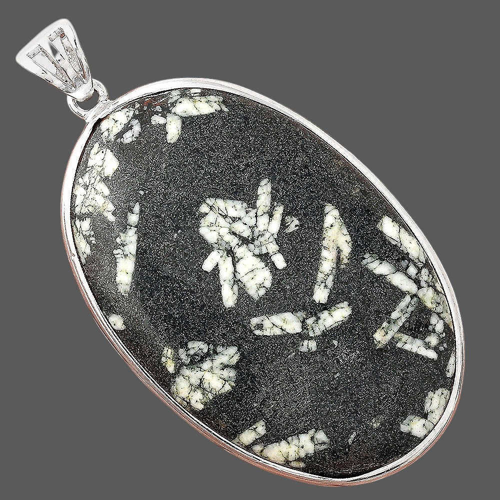 Natural Hornblende Pendant P-1001 SDP156010
