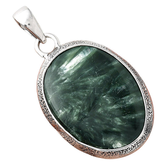 Natural Russian Seraphinite Pendant P-1538 SDP156030