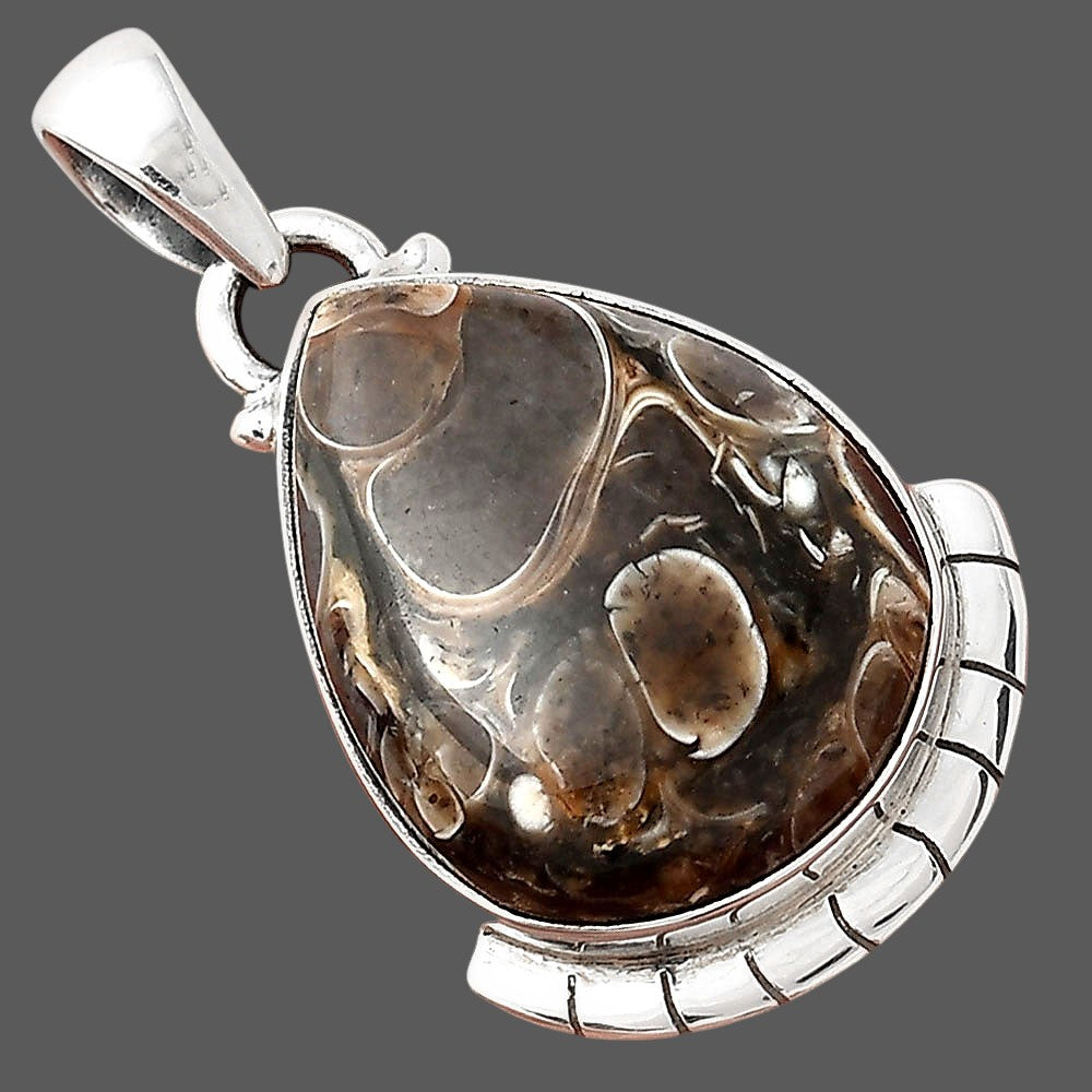 Natural Turtella Jasper - USA Pendant P-1415 SDP156047
