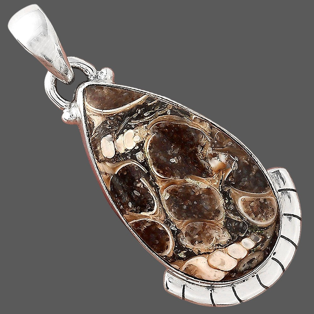 Natural Turtella Jasper - USA Pendant P-1415 SDP156060