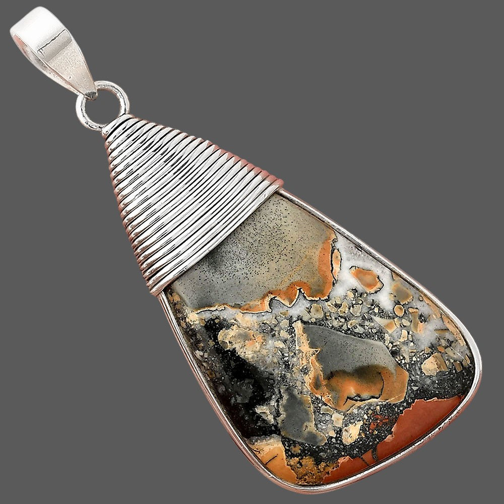 Natural Maligano Jasper - Indonesia Pendant P-1411 SDP156098