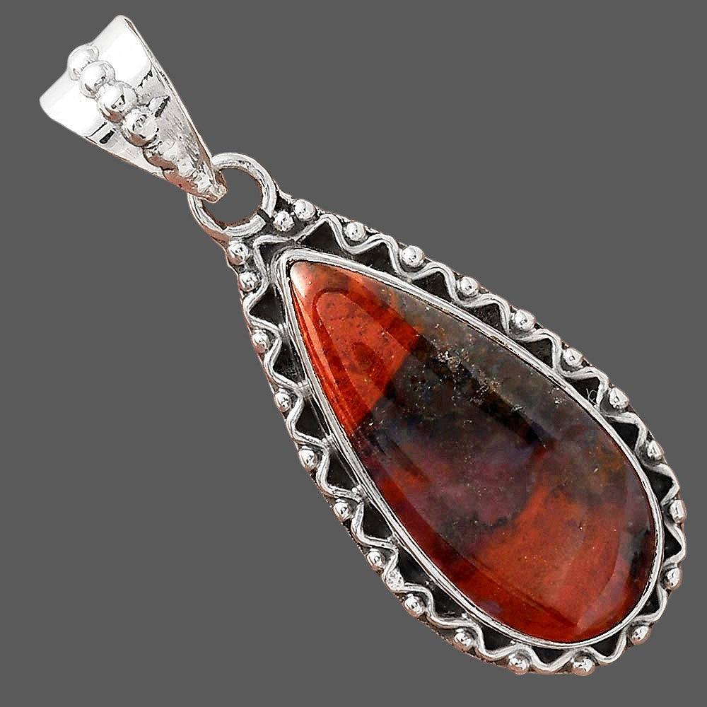 Natural Red Moss Agate Pendant P-1514 SDP156106