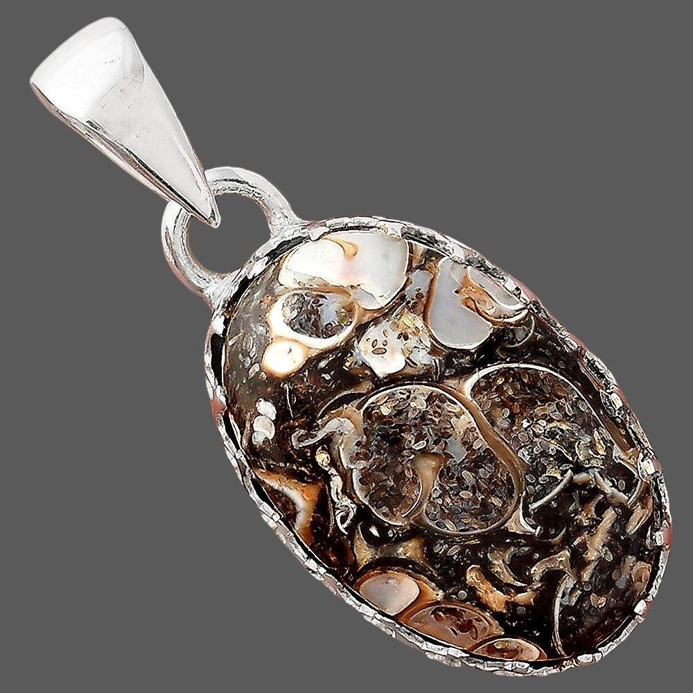 Natural Turtella Jasper - USA Pendant P-1325 SDP156110