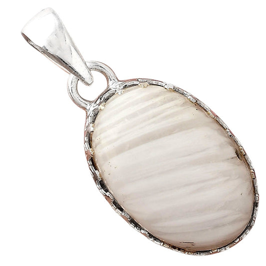 Natural White Scolecite Pendant P-1325 SDP156112