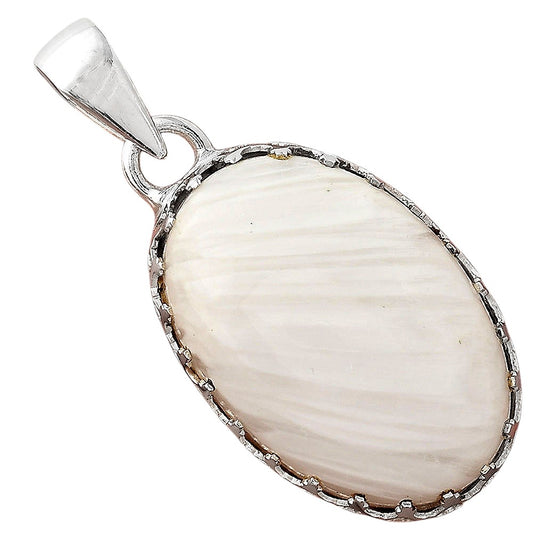 Natural White Scolecite Pendant P-1325 SDP156114
