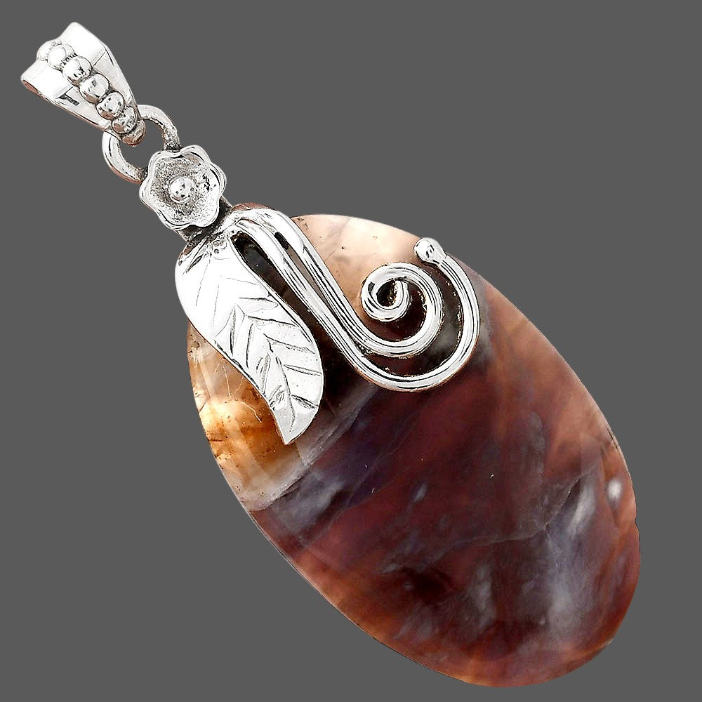 Natural Amethyst Sage Agate - Nevada Pendant P-1582 SDP156142