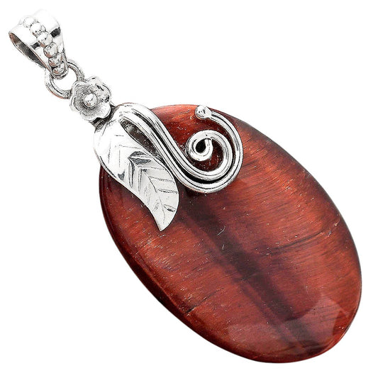 Natural Red Tiger Eye Pendant P-1582 SDP156146