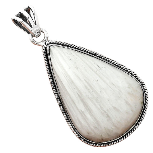 Natural White Scolecite Pendant P-1056 SDP156193