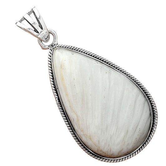 Natural White Scolecite Pendant P-1056 SDP156200
