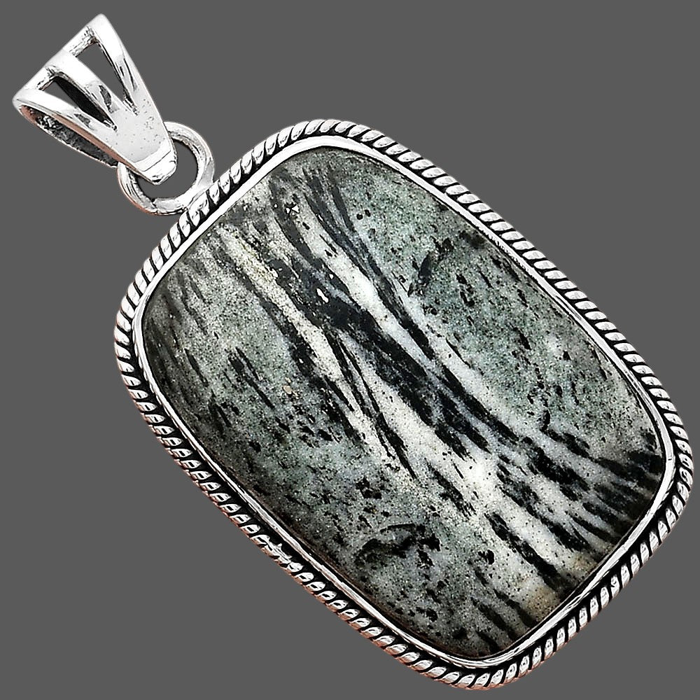 Natural Hornblende Pendant P-1056 SDP156218