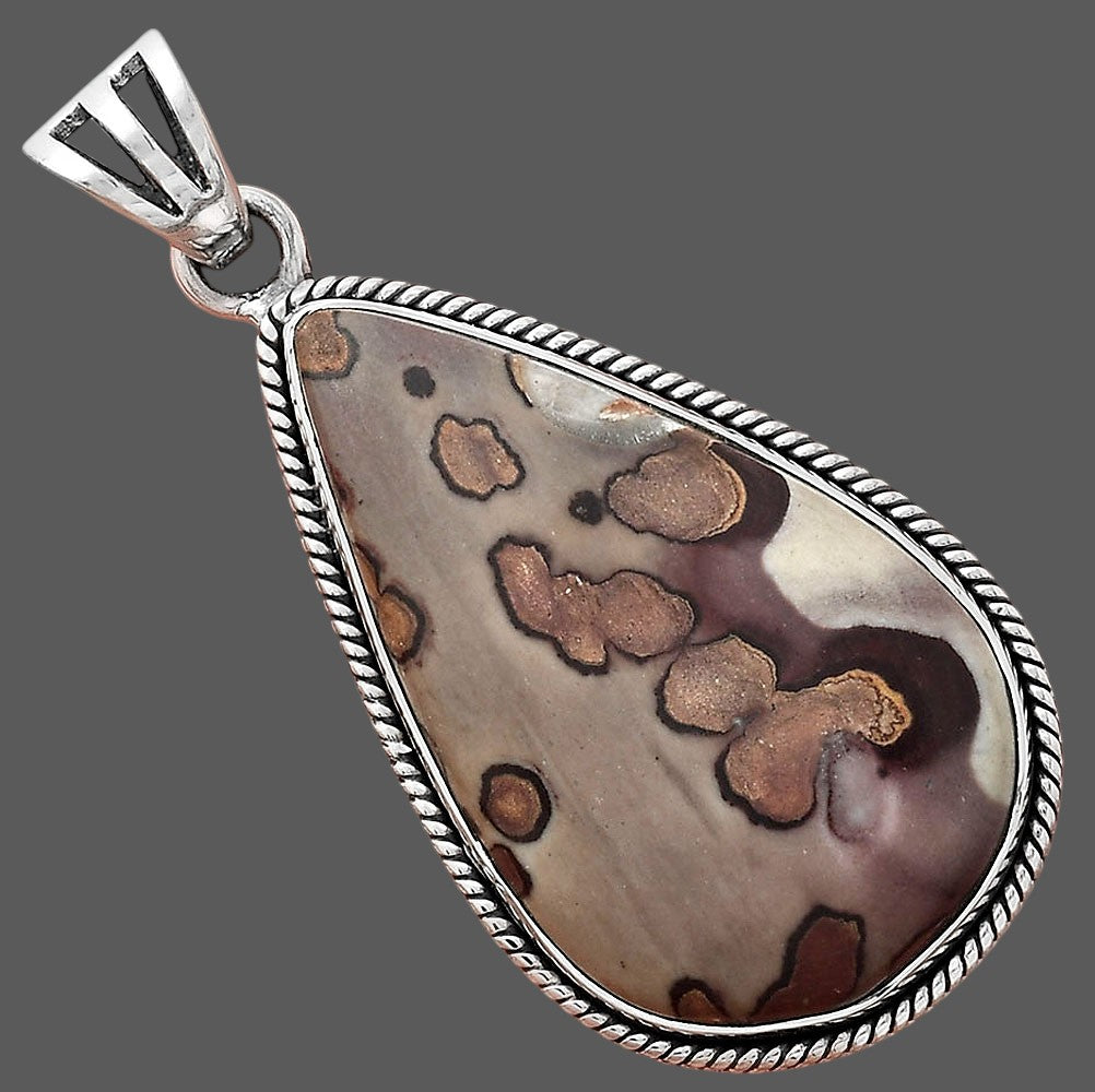 Natural Coffee Bean Jasper Pendant P-1056 SDP156223