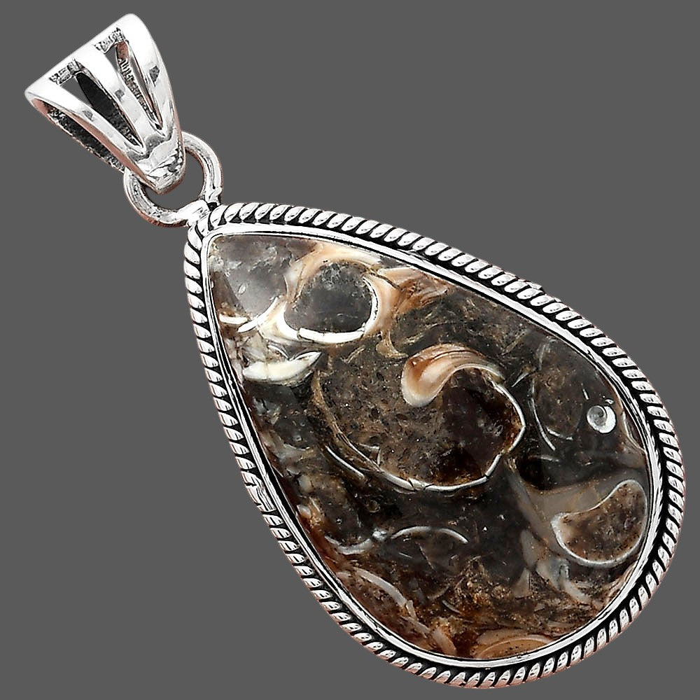 Natural Turtella Jasper - USA Pendant P-1056 SDP156230