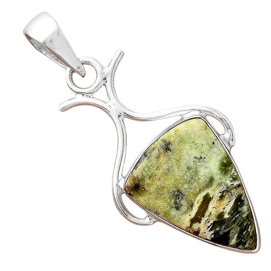 Natural Chrome Chalcedony Pendant P-1592 SDP156275