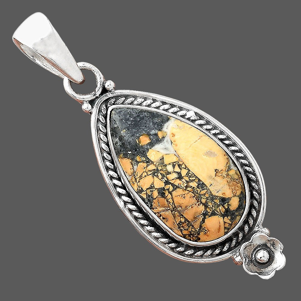 Natural Maligano Jasper - Indonesia Pendant P-1620 SDP156336