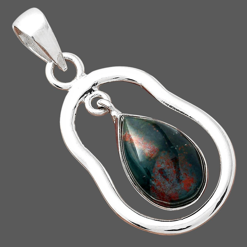 Natural Blood Stone - India Pendant P-1171 SDP156360