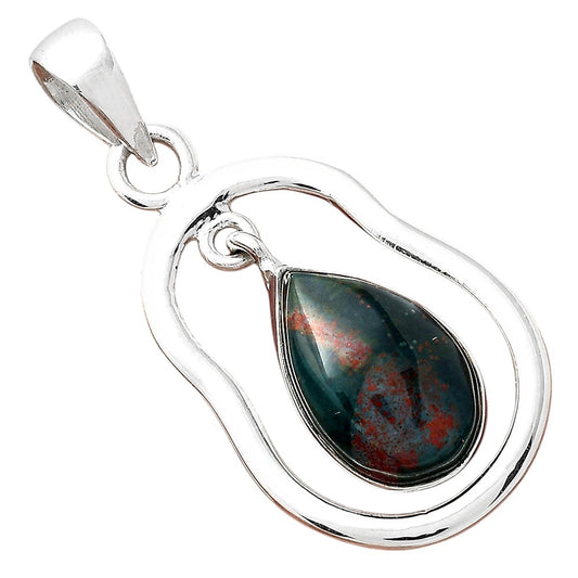 Natural Blood Stone - India Pendant P-1171 SDP156360
