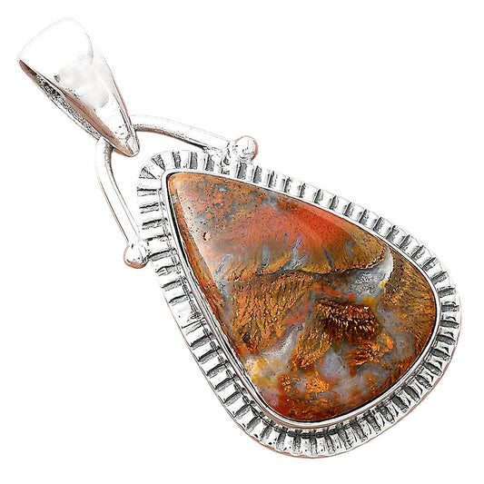 Natural Red Moss Agate Pendant P-1367 SDP156375