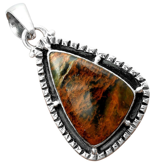 Natural Turkish Rainforest Chrysocolla Pendant P-1495 SDP156415