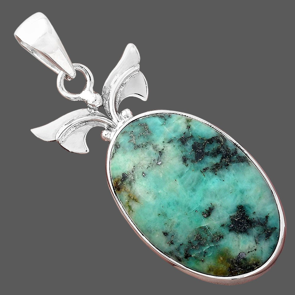 Natural Brazilian Turquoise Pendant P-1547 SDP156427