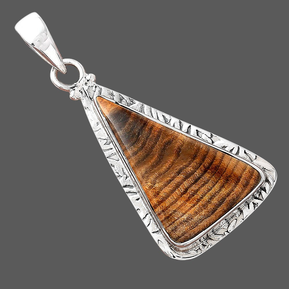 Natural Brown Aragonite Pendant P-1397 SDP156444