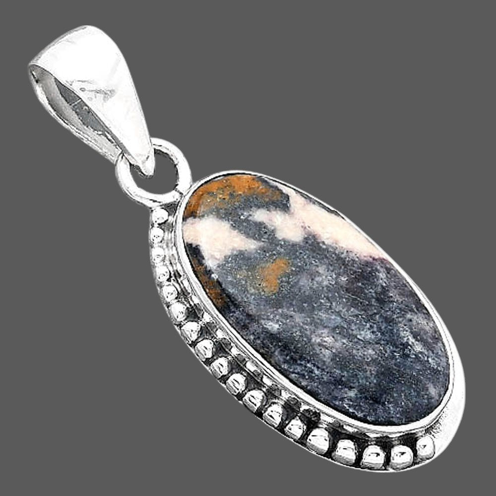 Natural Indian Blanket Jasper Pendant P-1326 SDP156477