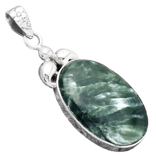 Natural Russian Seraphinite Pendant P-1694 SDP156495