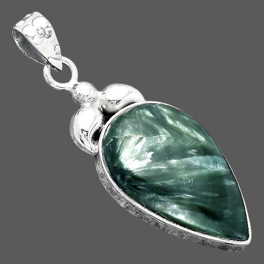 Natural Russian Seraphinite Pendant P-1694 SDP156503