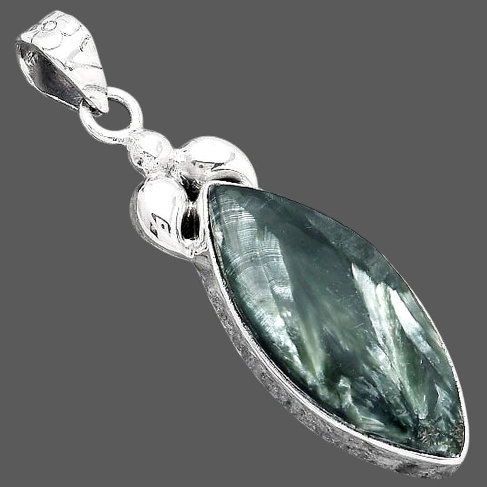 Natural Russian Seraphinite Pendant P-1694 SDP156509