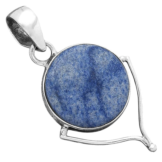 Natural Dumortierite Quartz Pendant P-1393 SDP156530