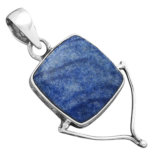 Natural Dumortierite Quartz Pendant P-1393 SDP156533