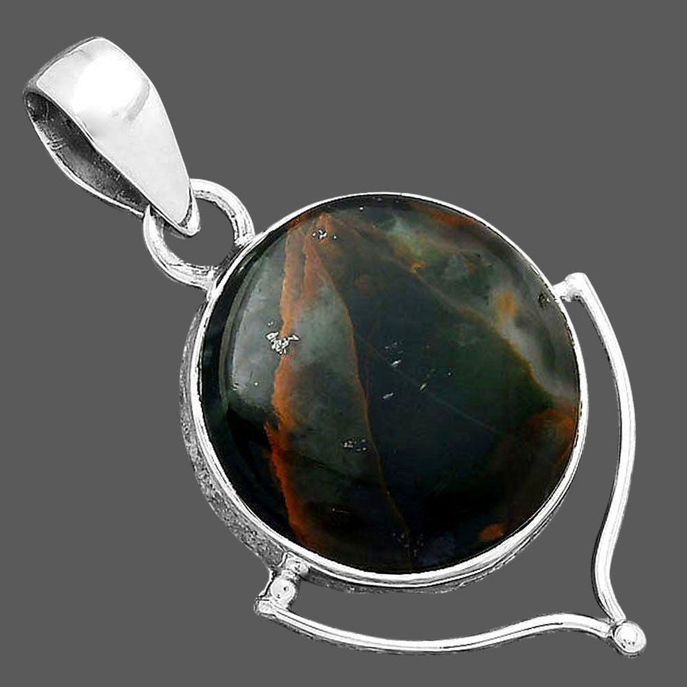 Natural Turkish Rainforest Chrysocolla Pendant P-1393 SDP156543