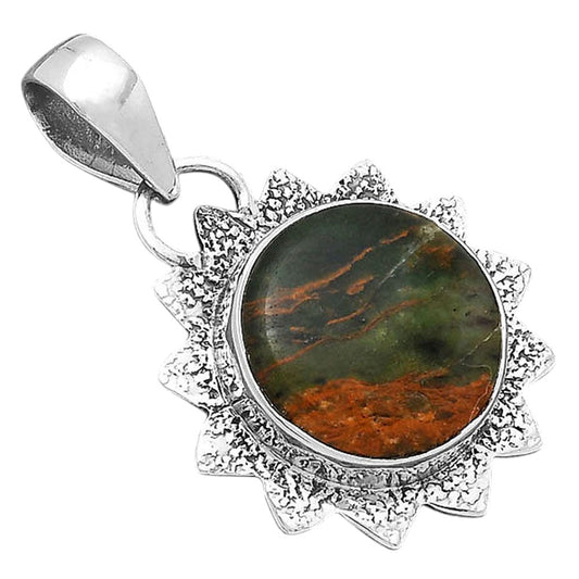Natural Turkish Rainforest Chrysocolla Pendant P-1205 SDP156547