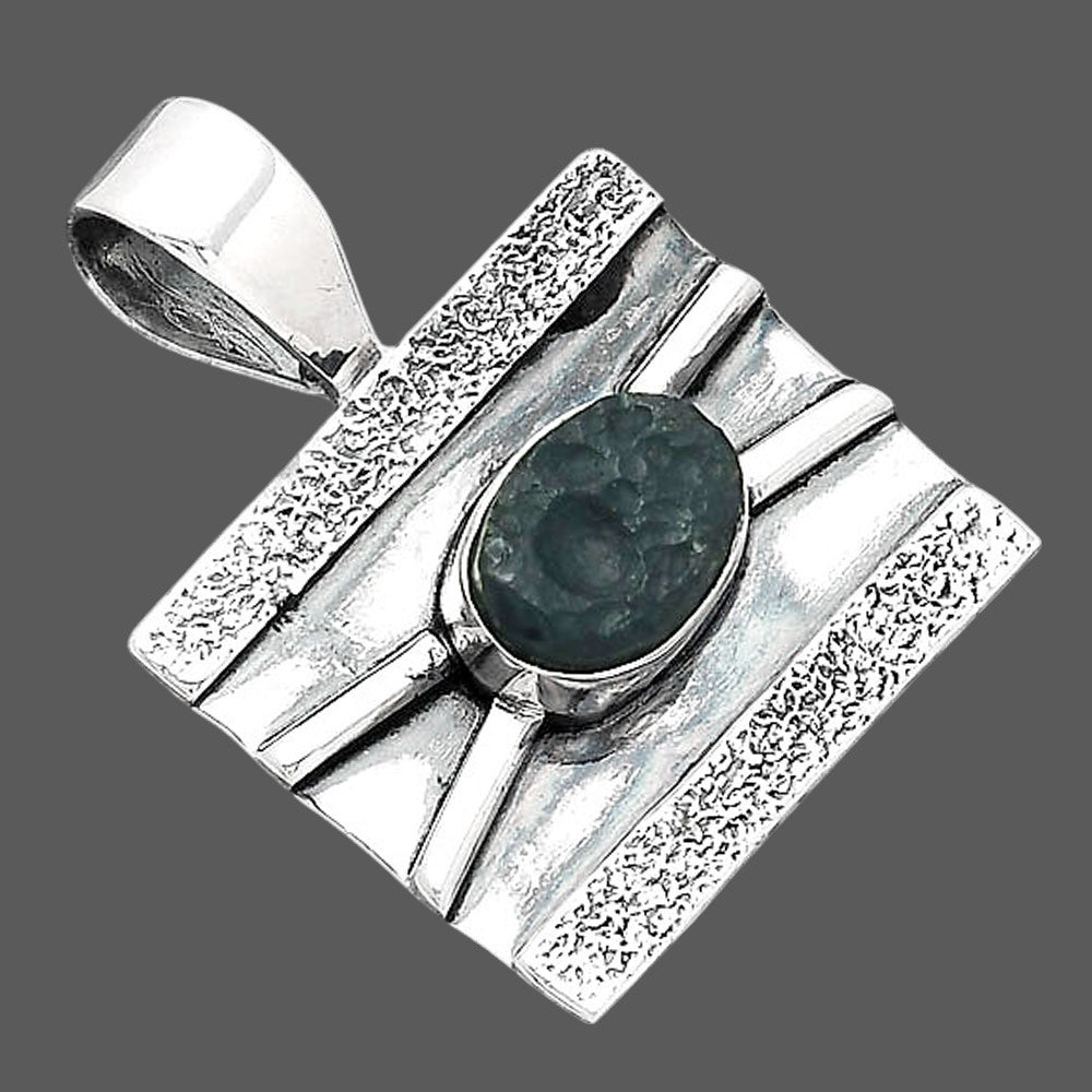 Natural Tektite Rough - Greek Pendant P-1658 SDP156596