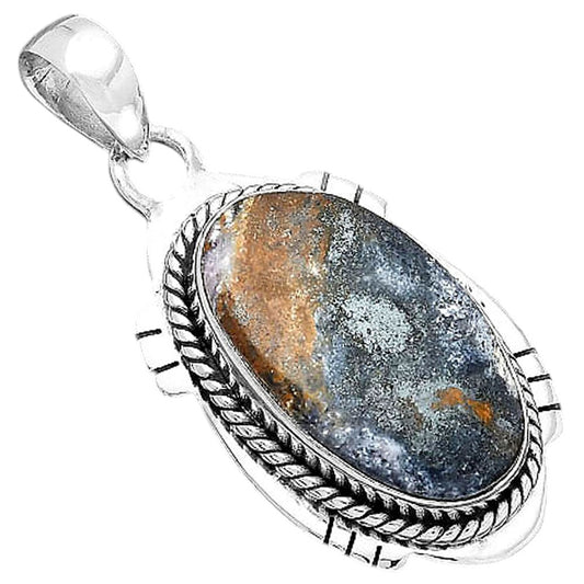Natural Indian Blanket Jasper Pendant P-1463 SDP156634