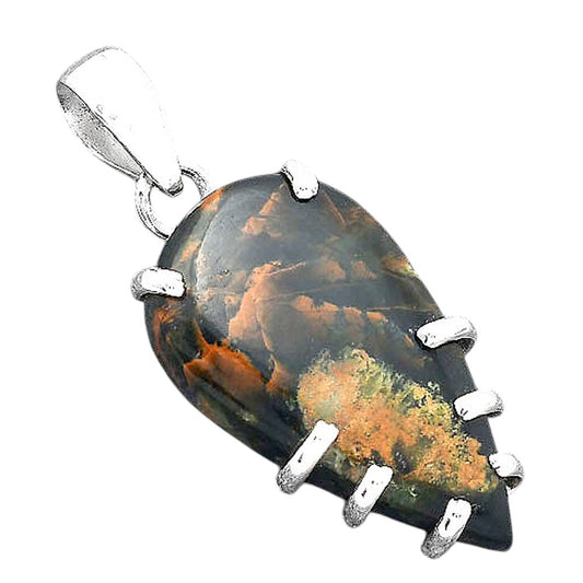 Natural Turkish Rainforest Chrysocolla Pendant P-1372 SDP156656