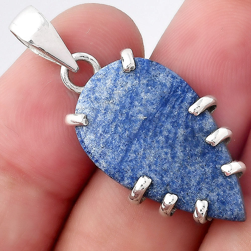 Natural Dumortierite Quartz Pendant P-1372 SDP156657