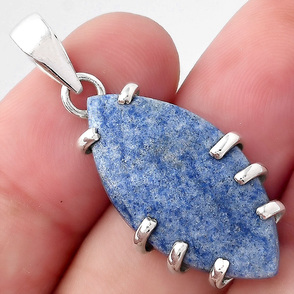 Natural Dumortierite Quartz Pendant P-1372 SDP156661