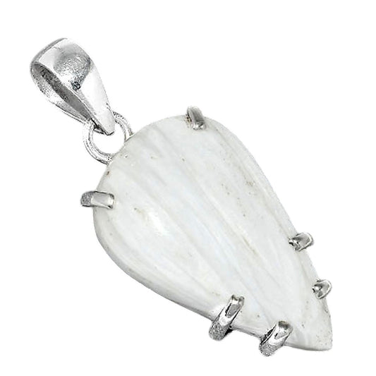 Natural White Scolecite Pendant P-1372 SDP156672
