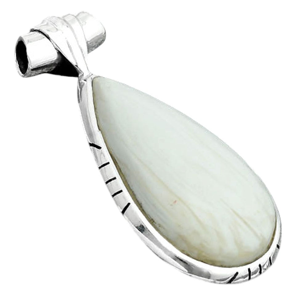 Natural White Scolecite Pendant P-1667 SDP156678