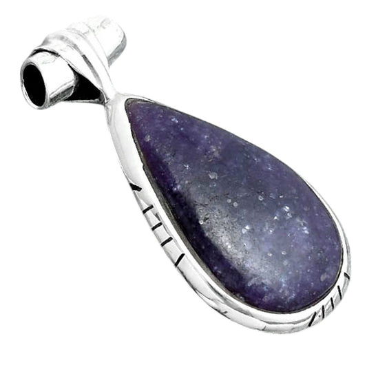 Natural Purple Lepidolite Pendant P-1667 SDP156682