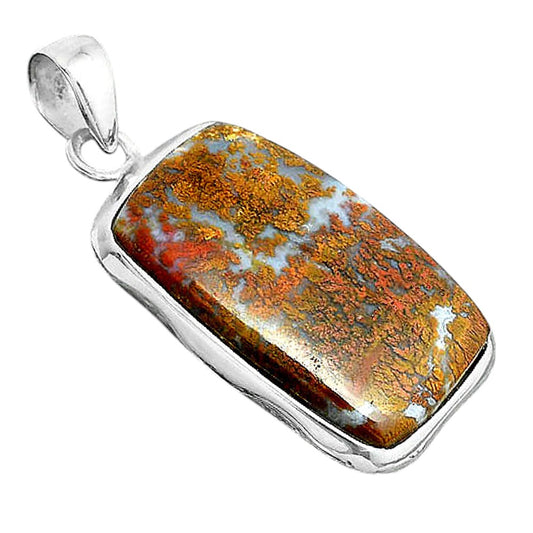 Natural Red Moss Agate Pendant P-1110 SDP156694