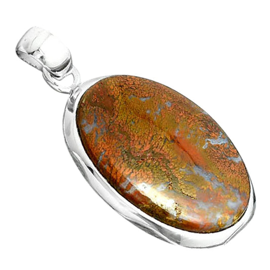 Natural Red Moss Agate Pendant P-1110 SDP156695