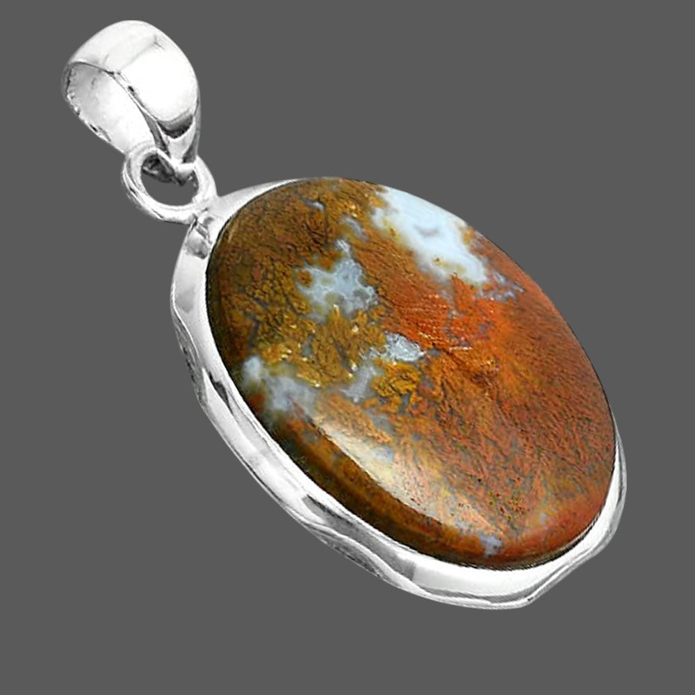 Natural Red Moss Agate Pendant P-1110 SDP156697