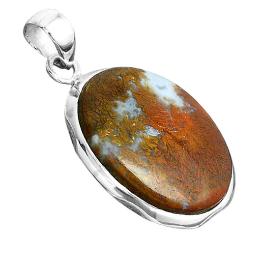 Natural Red Moss Agate Pendant P-1110 SDP156697
