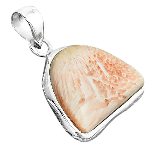 Natural Orange Scolecite - India Pendant P-1110 SDP156704