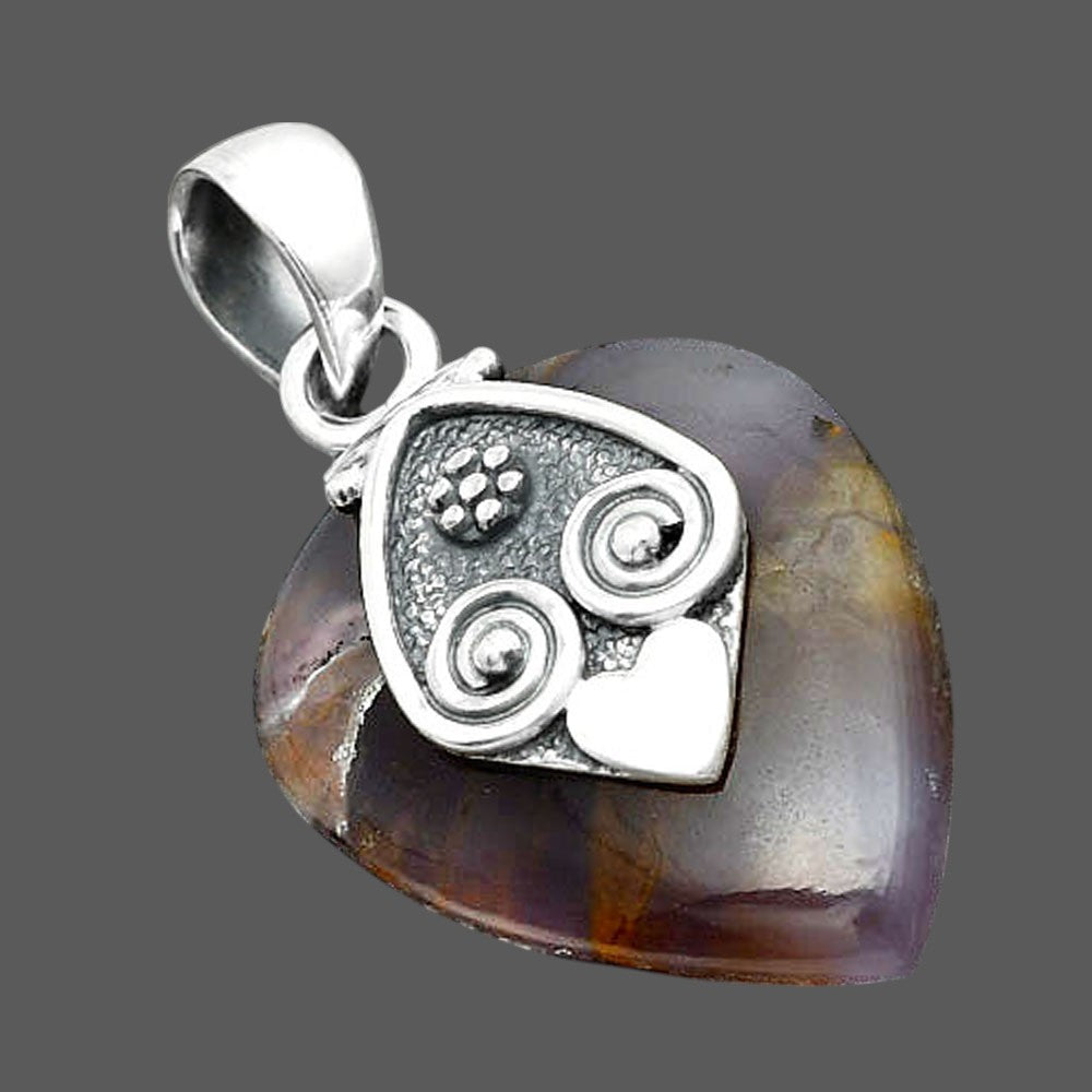 Natural Amethyst Sage Agate - Nevada Pendant P-1388 SDP156708