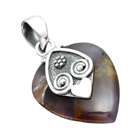 Natural Amethyst Sage Agate - Nevada Pendant P-1388 SDP156708