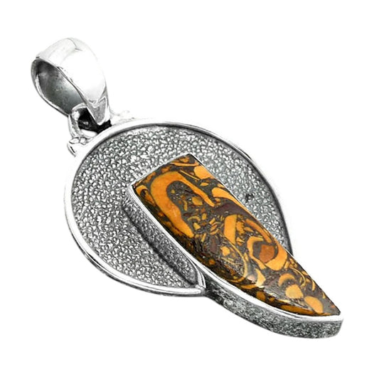 Natural Coquina Fossil Jasper - India Pendant P-1401 SDP156728